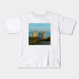 Magic hour on the beach in Cape Cod Kids T-Shirt